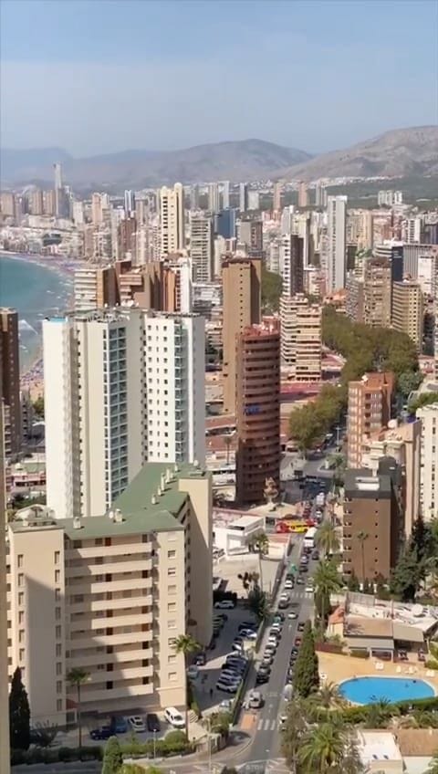 Apartament 1-sypialniowy z widokiem na morze w Benidormie