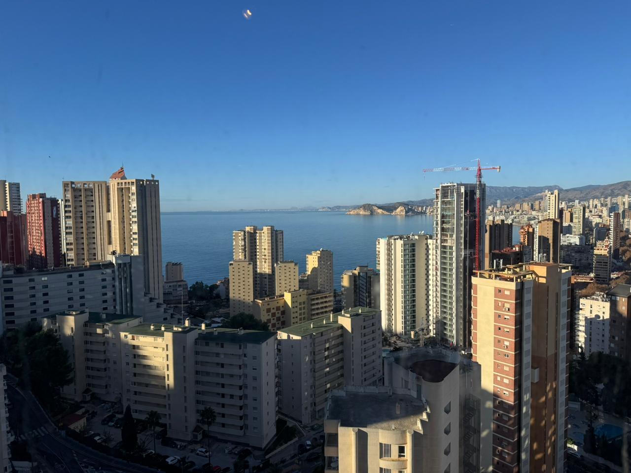 appartement vue mer Rincon de Loix 16ème étage panoramique Benidorm