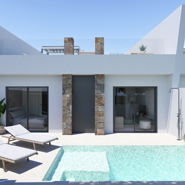 Solarium sur le toit des villas à vendre à Roldan