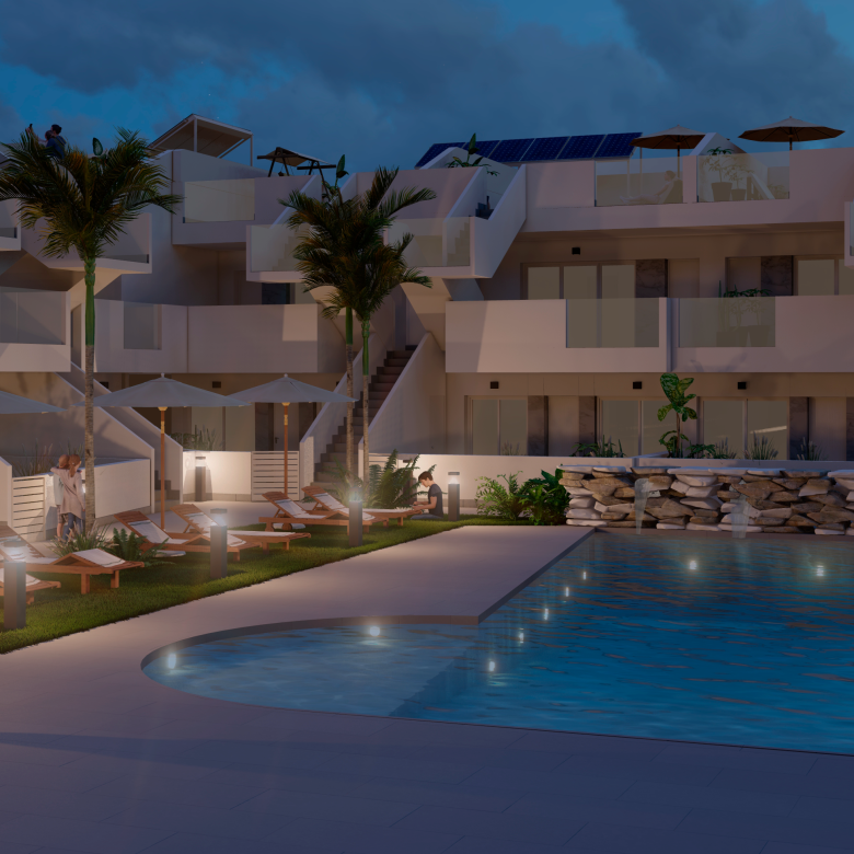 Modern bathroom bungalows for sale in Murcia