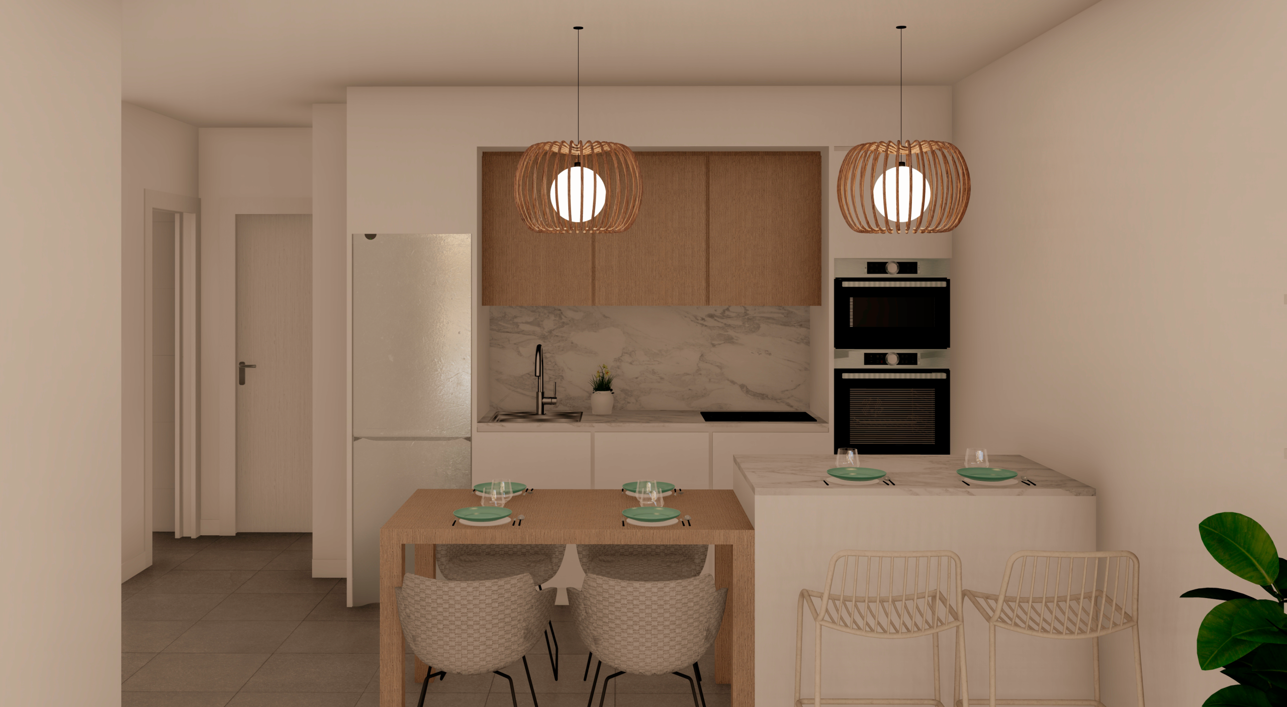 Floor plan bungalows for sale in Murcia