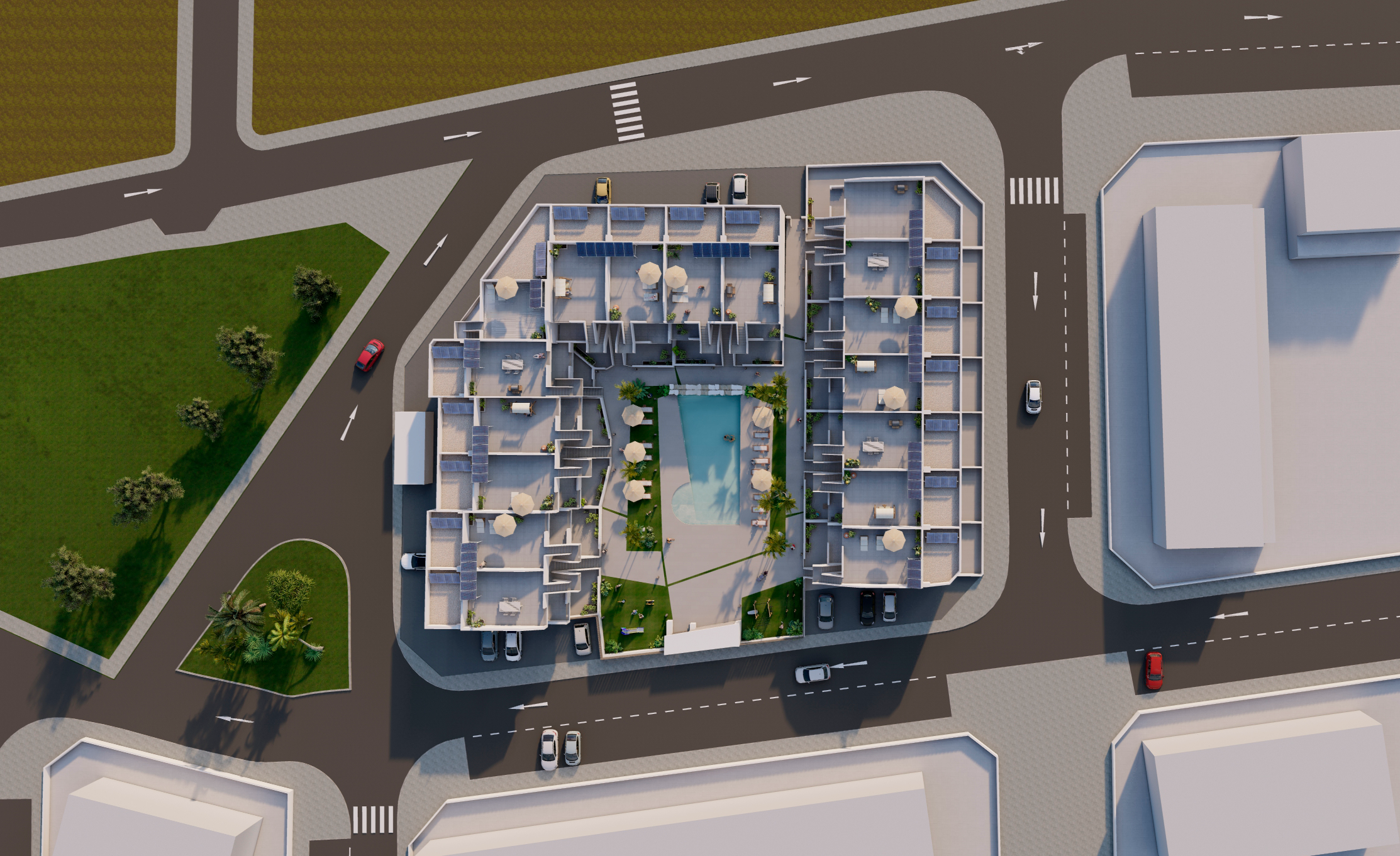 Open plan living room bungalows for sale in Murcia