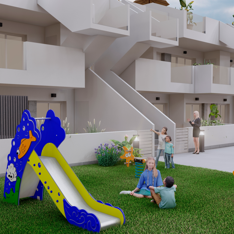 Rooftop solarium bungalows for sale in Murcia