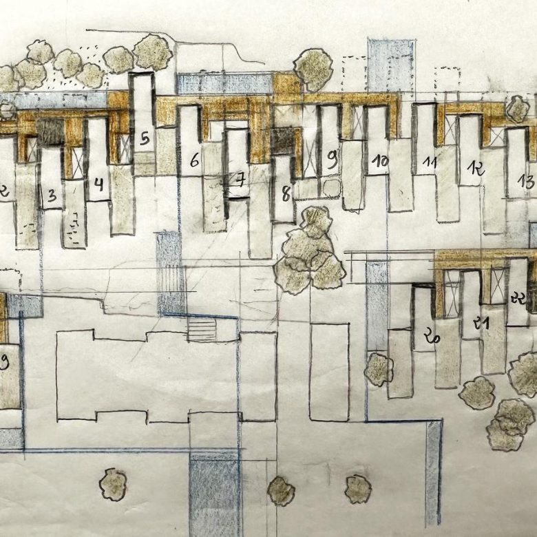 Plan d'implantation du site du Balneario à Aigües