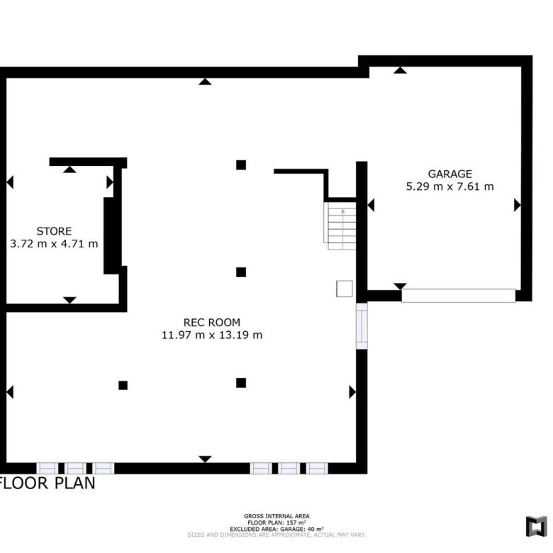 Luxury villa for sale in Benidorm Coblanca – basement floor plan