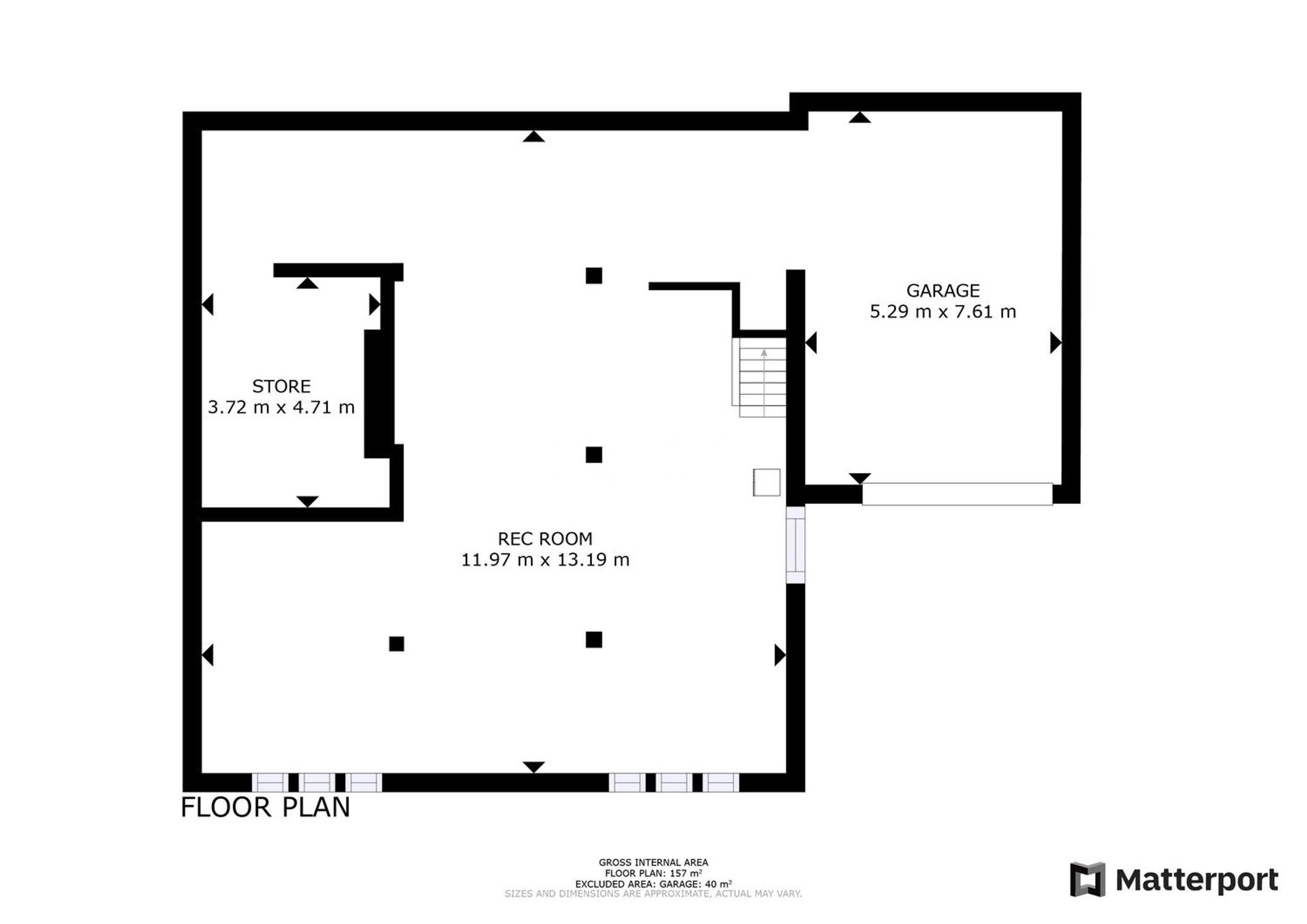 Luxury villa for sale in Benidorm Coblanca – basement floor plan